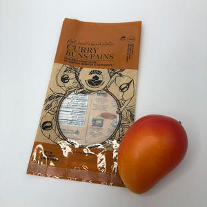 Sacs en plastique d'emballage écologiques sans BPA de qualité alimentaire imprimés en couleur avec fenêtre thermoscellée pour les produits secs aux noix - Product Image 1