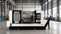 Machine de tournage et de fraisage CNC FANUC QT200 de précision, tourelle à 12 postes, commande automatique 3 axes pour la production intensive