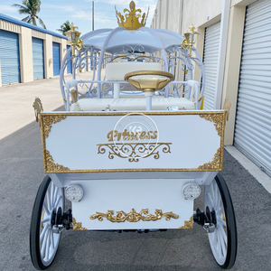 Calèche de Mariage de Luxe Style <span class=keywords><strong>Cendrillon</strong></span>, Calèche Tirée par des Chevaux pour Événements de Mariage et Services de Location - Product Image 5