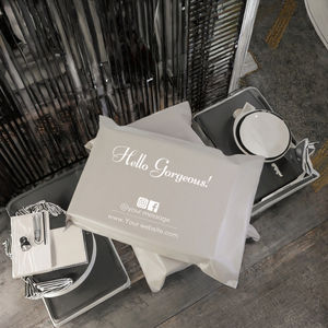 Bolsas de Envío Personalizadas de Lujo, Bolsas de Correo Acolchadas Metálicas, Polietileno de 60 Micras de Grosor, Tamaño 30*28 cm 4cm, para Pequeñas Empresas - Product Image 3