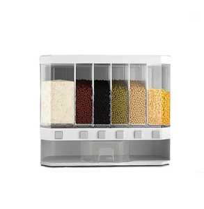 Kitchen Wall Mounted Cereal Keeper Dry Food Storage Container Plastic Cereal Dispenser Storage Box