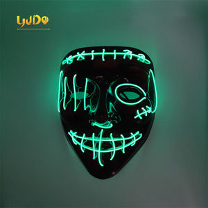 Cosplay Decoration Lights for Events Party Halloween Led <strong>Mask</strong> <strong>Masks</strong> Face Neon Led Strip Luminous Camouflage <strong>Mask</strong> Kid Favor Gift - Product Image 4