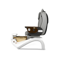 Fauteuil de massage spa robotisé électrique de luxe, pliable et réglable, à gravité zéro, pour manucure et pédicure avec bain de pieds pour salon de manucure