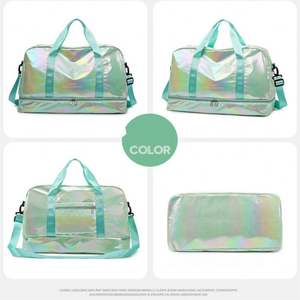 Sac de voyage de grande capacité pour week-end, voyage d'une nuit, sport, gym, sac de sport imperméable à bandoulière, sac de voyage de sport, sac de gym - Product Image 5