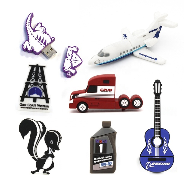 Custom USB Stick Shape 2D 3D Opening Model OEM Business Gifts 1G 2G 4G 8G 16G 32G 64G 128G 256G Pendrive USB Flash Drive