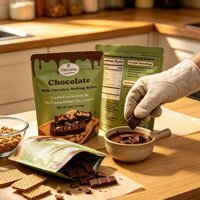 Bolsa de pie desechable de BOPP de grado alimenticio, termosellada, impresa a medida, para chocolate, frutos secos, dulces, ingredientes de repostería, pequeños snacks al por menor