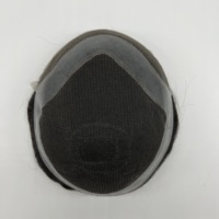 Toupet pour homme en dentelle suisse, nœuds blanchis pré-épilés, 100% cheveux humains Remy, ligne de cheveux naturelle