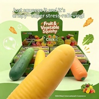 Jouet anti-stress créatif en caoutchouc souple à rebond lent, en forme de légumes croustillants, pour la relaxation et la décompression, emballage en boîte, pour l'exportation