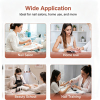 IBelieve Pro Aspirateur de poussière pour ongles sur pied avec pince de fixation, forte aspiration, système de nettoyage professionnel pour ongles, fournisseurs