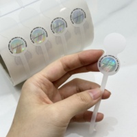 Autocollant d'hologramme 3D imprimé personnalisé étiquette de sécurité durable en PVC PET impression UV finition de surface brillante haute anti-contrefaçon