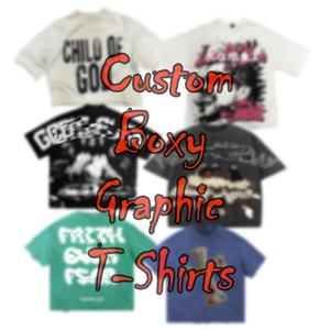 Camiseta Oversize de Alta Calidad 100% Algodón con Hombros Caídos para Hombre, Camisetas Gráficas con Cuello Redondo, Camiseta Corta con Estampado Personalizado - Product Image 3