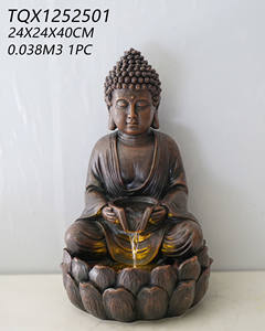 <span class=keywords><strong>Fontaine</strong></span> de jardin en résine faite à la main, style <span class=keywords><strong>zen</strong></span> moderne, avec statue de Bouddha, vente chaude, directement de l'usine - Product Image 4