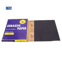 Papier abrasif en carbure de silicium de marque OEM, imperméable, électro-enduit, pour le polissage des métaux