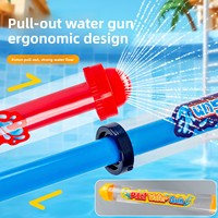 Canon à eau de grande capacité pour l'été en plein air Matériau de sécurité Pistolet à eau pour enfants Jouet pour plage Pulvérisation Bataille d'eau Feux d'artifice