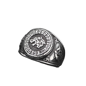 男士 316L 不锈钢北欧维京奥丁狼符文手表，带礼品袋 - Product Image 4