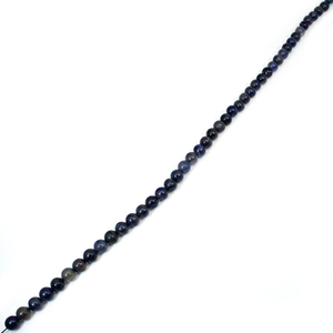 Iolite ธรรมชาติ13.5นิ้วรอบ Cabochon 159.60 CTS 8mm ลูกปัดสาระอัญมณีหลวม - Product Image 2