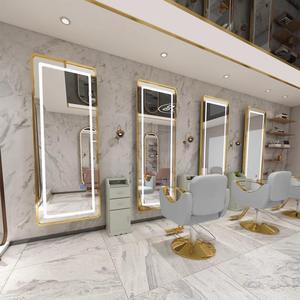 Miroir de maquillage mural LED Z Barber Shop, design tendance, idéal pour salon de coiffure, salon de beauté, chambre, hôtel, salle de sport - Product Image 5