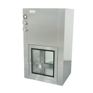 Cleanroom 304 Stainless Steel Static Pass Box with UV Germicidal Lamp Interlock System