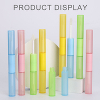 Conteneur cosmétique pour huile à lèvres et gloss à lèvres en PETG recyclable avec logo personnalisé, capacité de 1,5 à 20 ml, bouchon à vis, impression sérigraphique, couleur personnalisée
