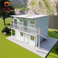 Cbox Maison modulaire préfabriquée détachable à deux étages, quatre chambres, multi-pièces, pour habitation familiale
