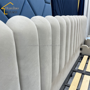 Luxury Home Furniture Designer Bedroom King <strong>Size</strong> <strong>Bed</strong> Upholstered Double Minimalist Fabric <strong>Bed</strong> <strong>Queen</strong> <strong>Size</strong> <strong>Bed</strong> <strong>Frame</strong> for Villa - Product Image 3