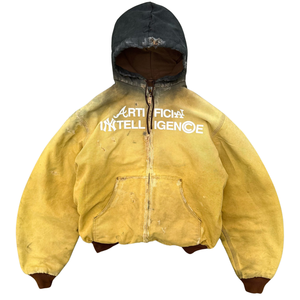 Áo khoác làm việc nam vải bố duck <span class=keywords><strong>canvas</strong></span> vintage kiểu dáng cổ điển, có mũ trùm đầu - Product Image 2