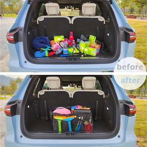 Boîte de rangement pour coffre de voiture, organisateur de coffre, accessoires de rangement intérieurs pour hommes, gadgets pour coffre de camion - Product Image 6