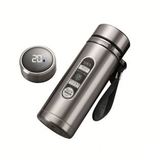 Bouteille isotherme intelligente en acier inoxydable 304 à double paroi avec affichage LED de la température – Vente en gros - Product Image 1