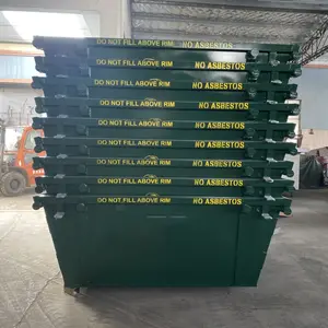 Stapelbarer recycelter Abfalleimer vom Typ 2M Australia mit Tür