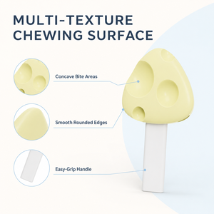 Sucette sensorielle en silicone de qualité alimentaire sans BPA en forme de fromage, unisexe, pour bébés, enfants et adultes - Product Image 2