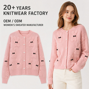 Nuevo Cárdigan de Punto Jacquard para <span class=keywords><strong>Mujer</strong></span> para Primavera/Otoño, Prenda de Abrigo Casual con Lazo <span class=keywords><strong>Largo</strong></span> y Cierre de un Solo Botón, Suéter Fino de <span class=keywords><strong>Invierno</strong></span> - Product Image 1