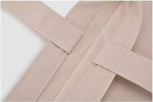 Sac en coton recyclé écologique avec logo personnalisé, motif lettres, taille moyenne, réutilisable, vente en gros, prix d'usine - Product Image 4