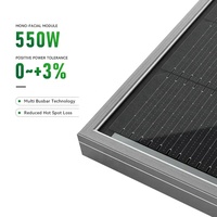 Panneaux solaires monocristallins Jinko N Type à longue garantie 530W 540W 545W 550W Bifaciaux Tier 1 Double Face pour usage domestique