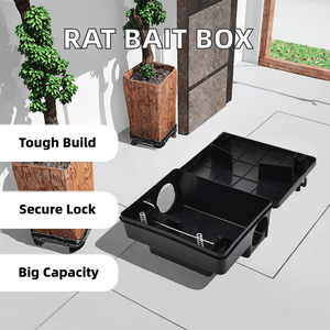 Estación de Cebo para Roedores de Plástico PP Resistente, Caja Trampa para Ratas Resistente a la Intemperie para Uso en Exteriores - Product Image 2