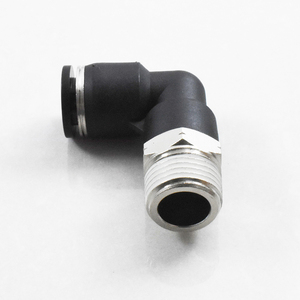 Raccord coudé pneumatique rapide mâle NPT/BSP 90 degrés PL 1/8 1/4 3/8 1/<span class=keywords><strong>2</strong></span> pouce pour tube 01 02 03 04 - Product Image 6