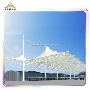 Estructura de membrana PVDF PTFE para estacionamiento de coche, marco de aluminio resistente al viento, de lujo, de Metal y acero, para exteriores - Product Image 6