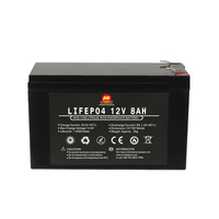 Lange Lebensdauer 12v 7ah 8ah 9ah Lifepo4 Batterie Tief zyklus Lithium-Ionen-Batterie Für Kinderwagen Batterie elektrische Sprüh gerät Stereo