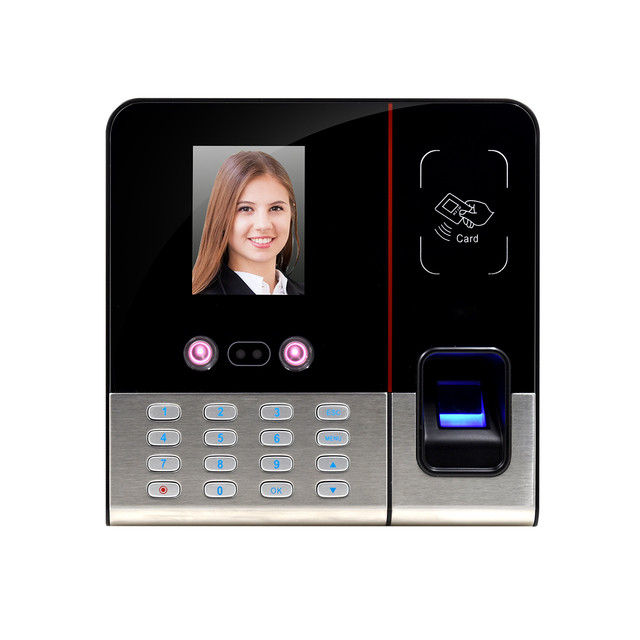Free Software Battery Office Employee Biometric Clock Fingerprint Scanner Time Attendance Face Recognition Multi-Capacity Cloud