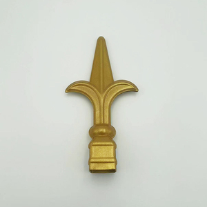 หัวหอกเหล็กดัดประดับปลอมแปลงประกอบได้อย่างง่ายดายในฝาหอกรั้ว Finial - Product Image 4