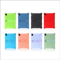 Étui antichoc en silicone pour tablette enfant, modèle exclusif, pour iPad A16 11e génération 11 pouces et 10,9 pouces (modèles 2022) avec support intégré