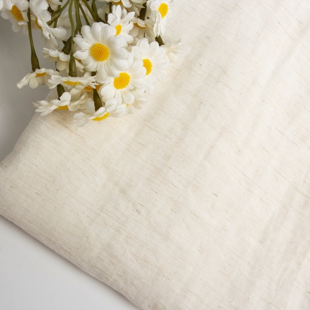 Wholesale 100% Flax Linen Woven Fabric Organic Eco-Friendly Breathable Stretch Anti-Pill 100% Linen Fabric for Dress and Shirt