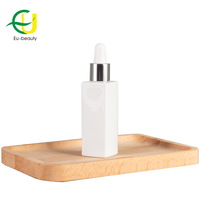 EU-Beauty diskon besar botol tetes kaca persegi 150ml bening untuk kemasan tutup sekrup minyak esensial