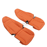 Housse de siège intégrale en cuir orange résistant à l'usure de haute qualité GANE Design pour Chevrolet Cargo Express Van Daniel 2008-2025