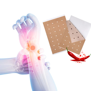 Yeso analgésico de fábrica OEM, adhesivo poroso caliente, yeso de capsaicina, paquete de calor de Belladona, parche para el dolor de Capsicum herbal - Product Image 1