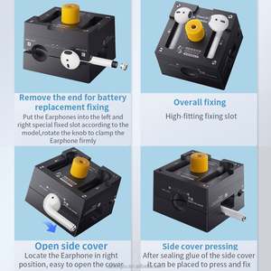 Fixation de réparation Qianli pour <span class=keywords><strong>AirPods</strong></span> 1 2 Pro, pince d'alignement d'ouverture, support de démontage de la batterie des écouteurs - Product Image 4