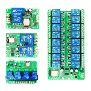 Dc 7v-32v 2 Channel Timer Switch Wifi Alexa Relay Module For Smart Home Automation Device