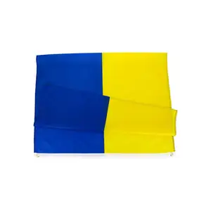 Blue Yellow UKR Ukrainian 2 layer silicone bracelet table flag