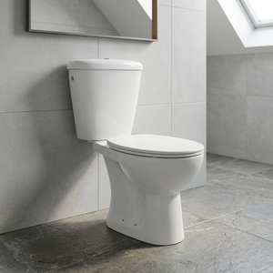 Wholesale Porcelain Two Piece Toilet Bowl <b>Floor</b> Mounted Economic Cheap Price Bathroom WC Water Closet - Product Image 3