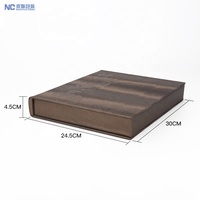 Boîtes de rangement en bois pour ordinateur portable de luxe en cuir PU OEM Boîte cadeau de mariage USB Zodiac Cartes de collection Boîtes d'emballage cadeaux