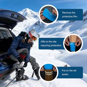 Protections <span class=keywords><strong>de</strong></span> <span class=keywords><strong>ski</strong></span> en gel, protège-tibias réutilisables pour snowboard, à insérer dans les doublures <span class=keywords><strong>de</strong></span> bottes <span class=keywords><strong>de</strong></span> <span class=keywords><strong>ski</strong></span> pour réduire la pression et offrir une protection anti-choc pour les tibias. - Product Image 3
